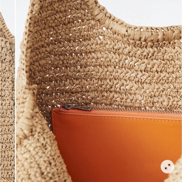 COS Oversized Shopper Raffia Hobo Bag - Picture 8 of 8